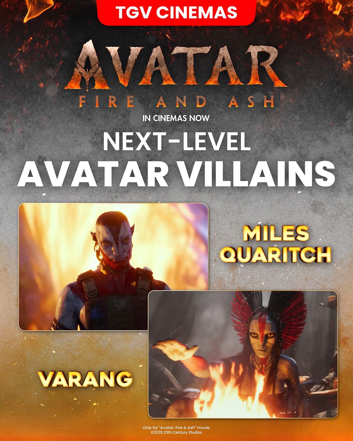 Avatar: Fire and Ash Movie Photo Gallery 2 | Avatar: Fire and Ash | TGV Cinemas