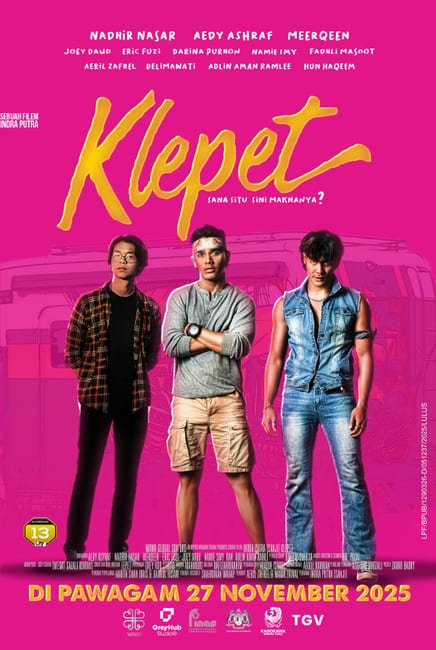 Klepet Movie Poster, featuring Aedy Ashraf, Nadhir Nasar, Meerqeen
