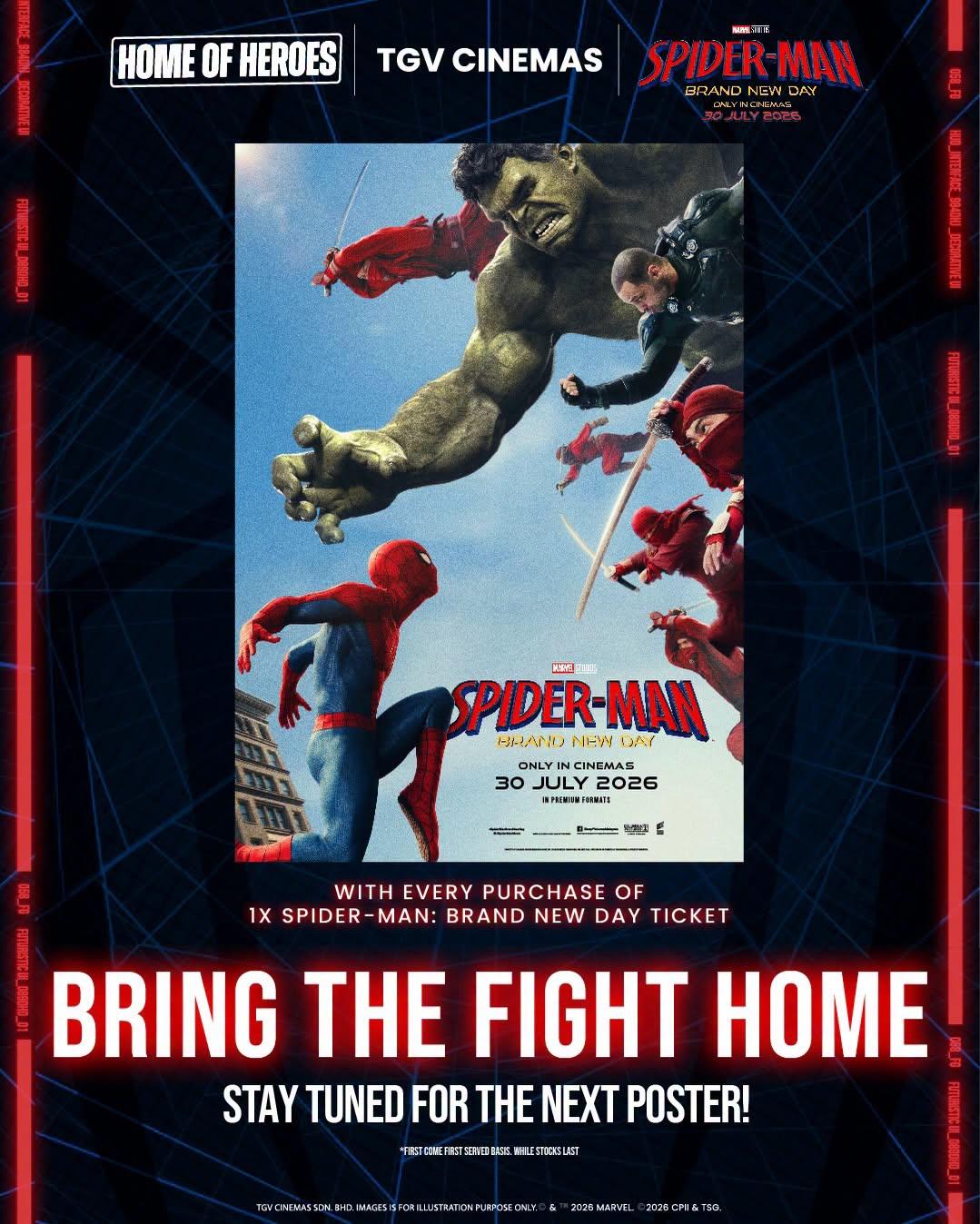 Spider-Man: Brand New Day | Latest TGV Cinemas Showtimes