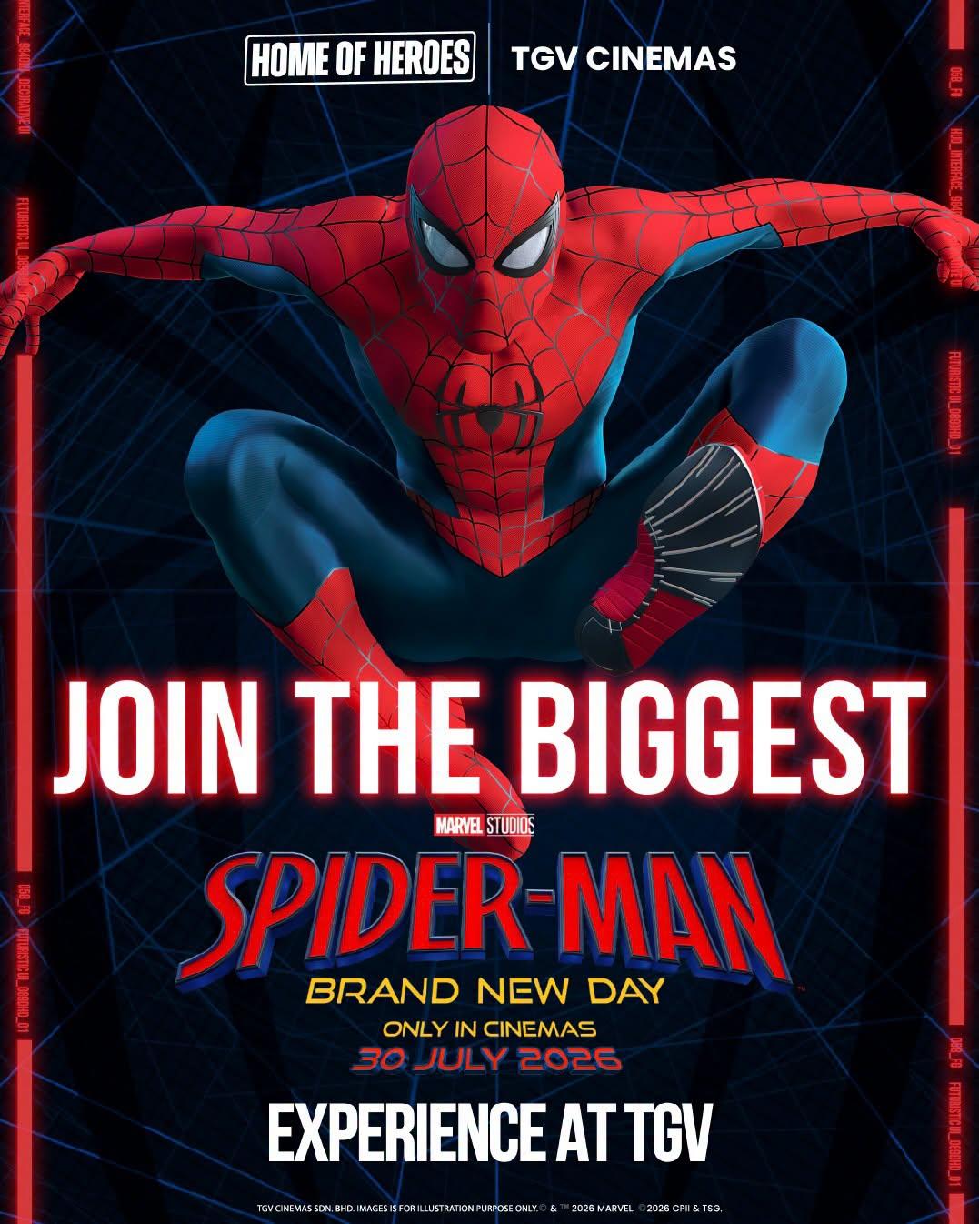 Spider-Man: Brand New Day | Latest TGV Cinemas Showtimes