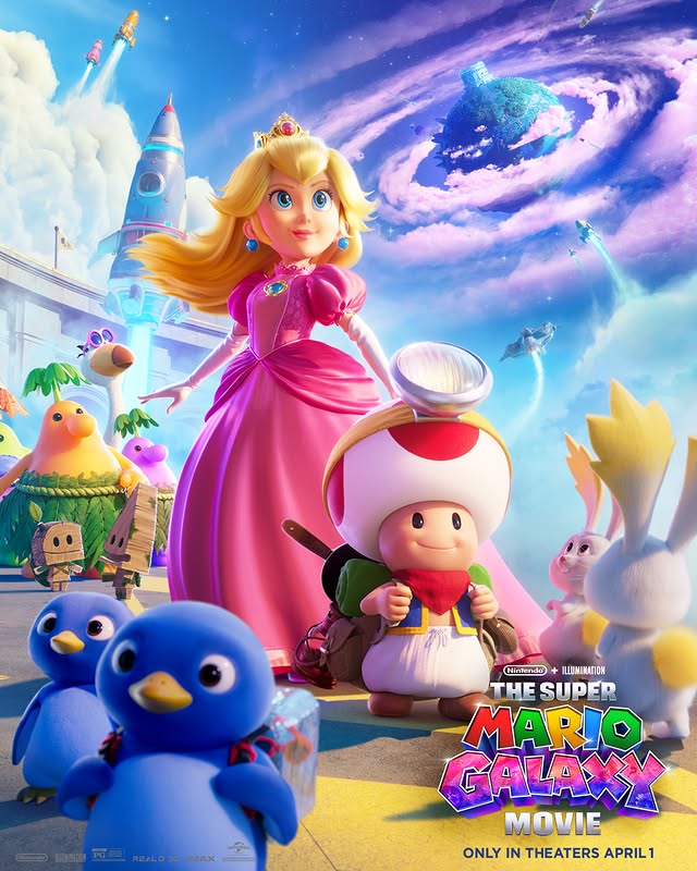 Super Mario Movie Poster Princess Peach | Super Mario Galaxy Movie | TGV Cinemas