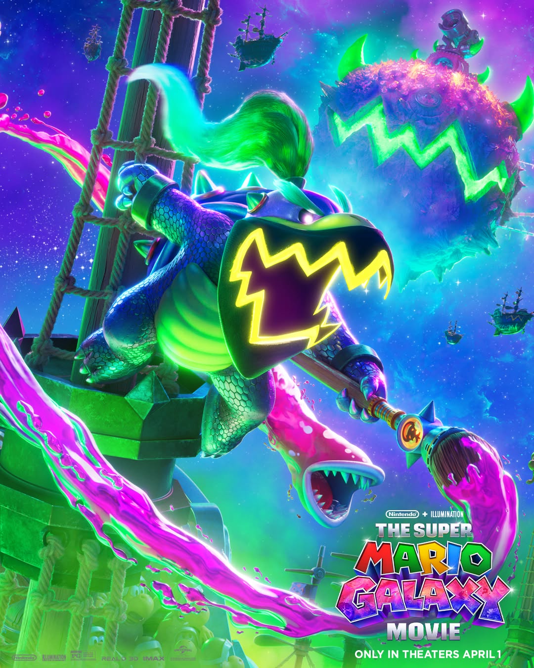 Super Mario Movie Poster Bowser Jr | Super Mario Galaxy Movie | TGV Cinemas