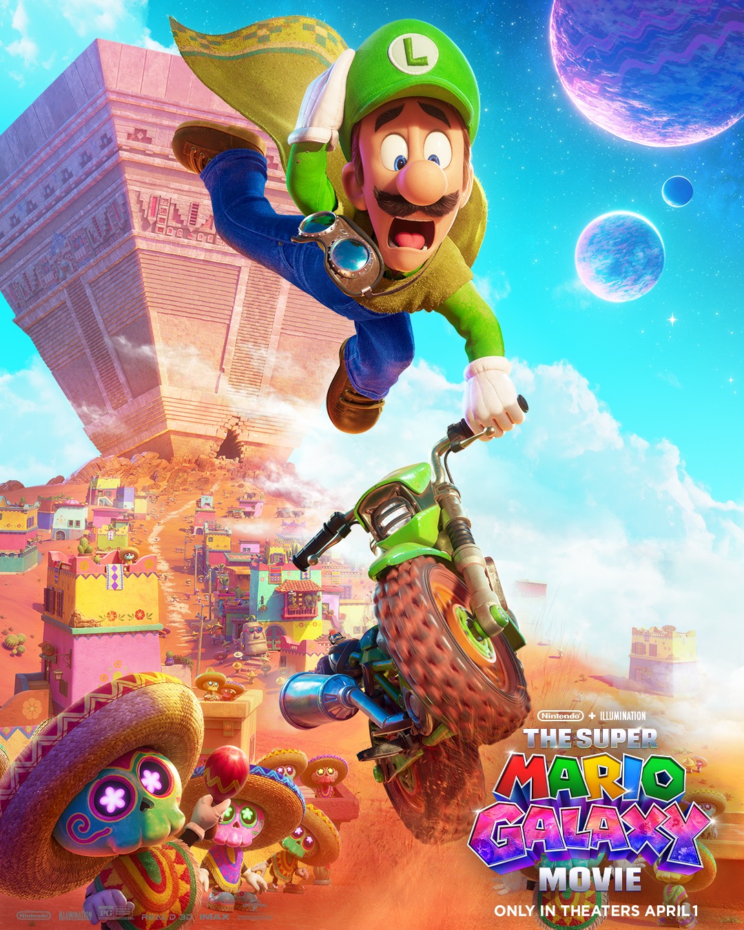 Super Mario Movie Poster Luigi | Super Mario Galaxy Movie | TGV Cinemas