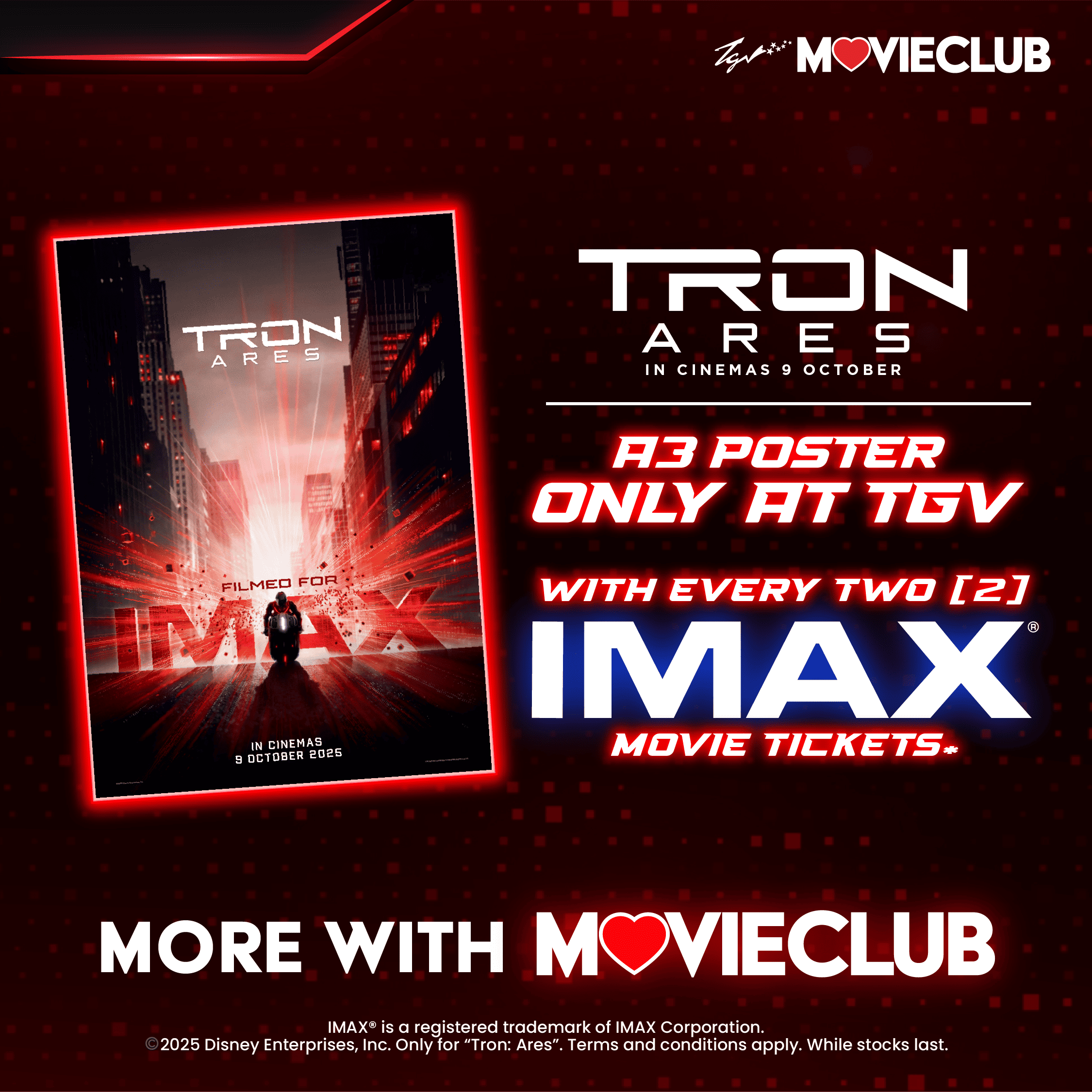 Tron Movie Poster Promo | Tron:Ares | TGV Cinemas
